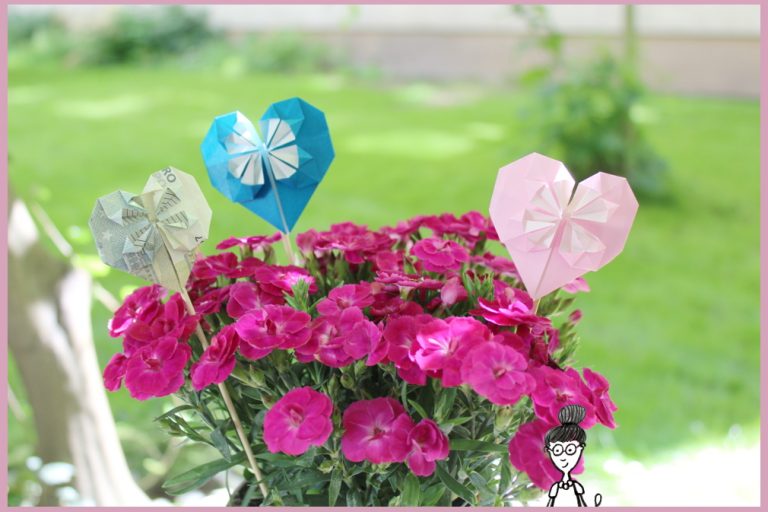 Origami Herzen mit frau friemel basteln Origami Herzen mit frau friemel basteln