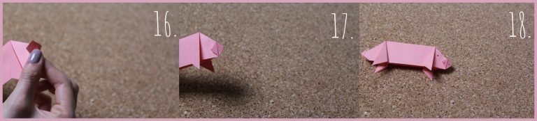 Origami Schwein einfach selber falten | frau friemel