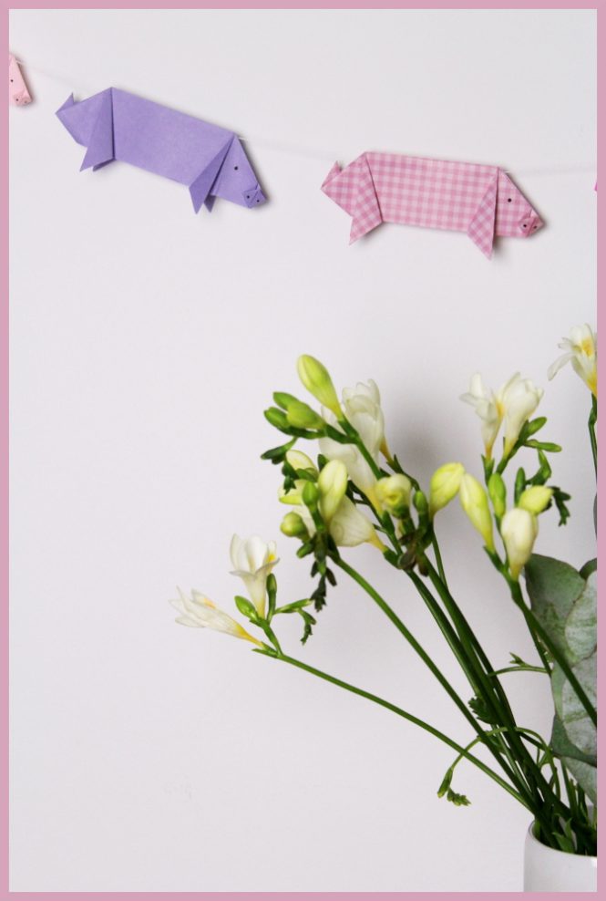 Origami Schwein einfach selber falten | frau friemel