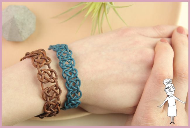 Armband aus Leder selber machen – Lederarmband knüpfen Armband aus Leder selber machen - Lederarmband knüpfen