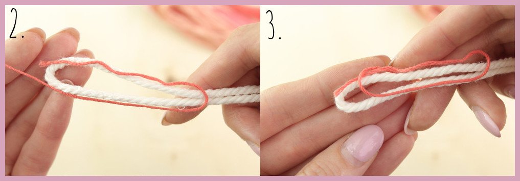 DIY Anleitung - Einfaches Makramee Armband knüpfen - Schritt 2-3
