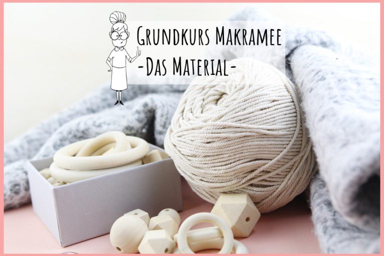 Grundkurs Makramee von frau friemel – das Material Grundkurs Makramee von frau friemel - das Material