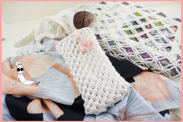 Makramee-DIY Brillenetui selber machen mit frau friemel Makramee-DIY Brillenetui selber machen mit frau friemel