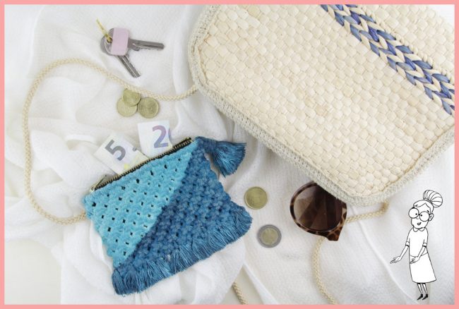 Makramee DIY Portemonnaie selber machen mit frau friemel Makramee DIY Portemonnaie selber machen mit frau friemel