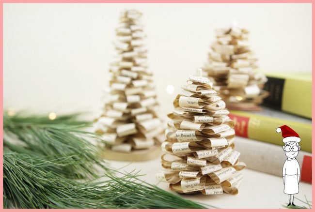Tannenbaum falten aus alten Büchern mit frau friemel Tannenbaum falten aus alten Büchern mit frau friemel