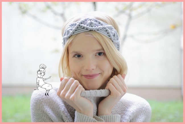 Wärmendes Haarband selber machen mit Makramee Wärmendes Haarband selber machen mit Makramee