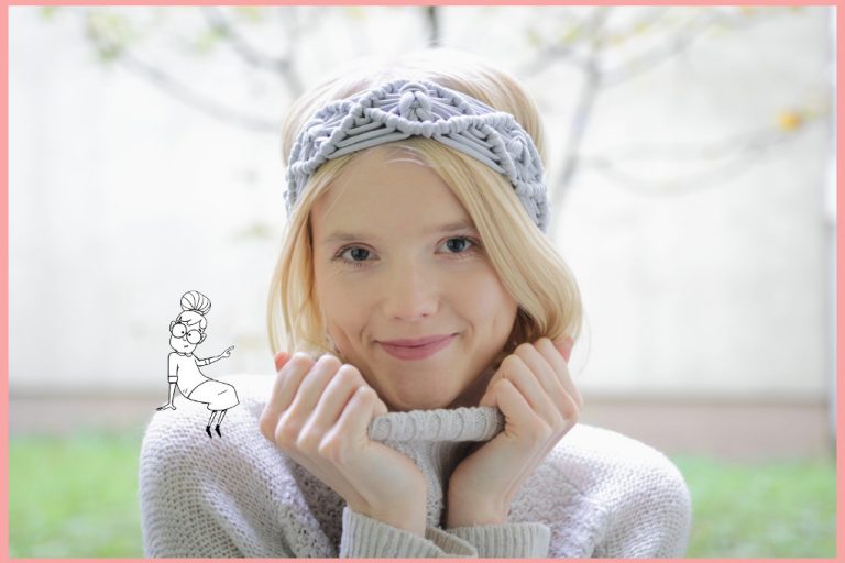 Wärmendes Haarband selber machen mit Makramee Wärmendes Haarband selber machen mit Makramee