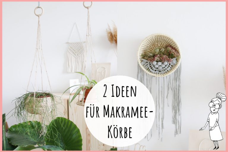 Hängeampel mit Korb gestalten Hängeampel mit Korb gestalten