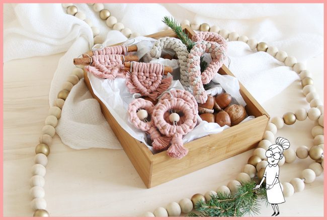 Makramee Weihnachtsschmuck selber machen Makramee Weihnachtsschmuck selber machen