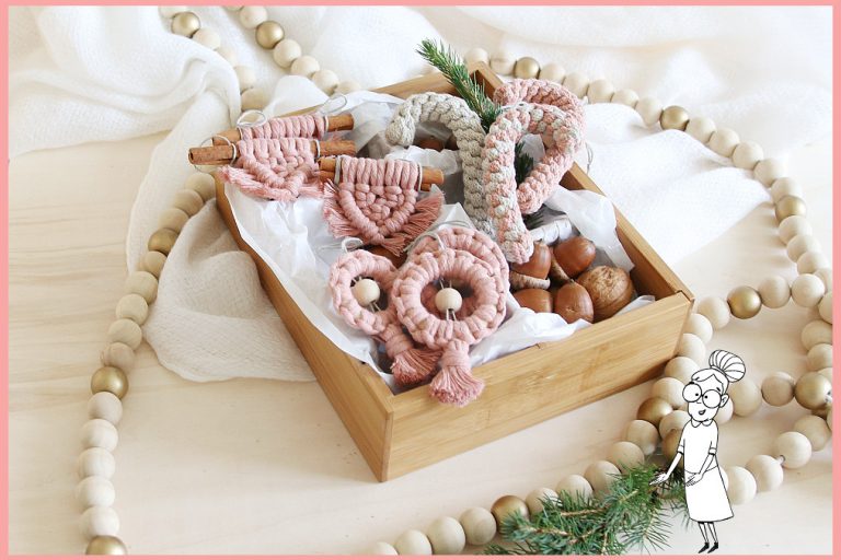 Makramee Weihnachtsschmuck selber machen Makramee Weihnachtsschmuck selber machen
