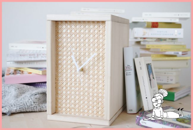Uhr selber machen mit Wiener Geflecht Uhr selber machen mit Wiener Geflecht
