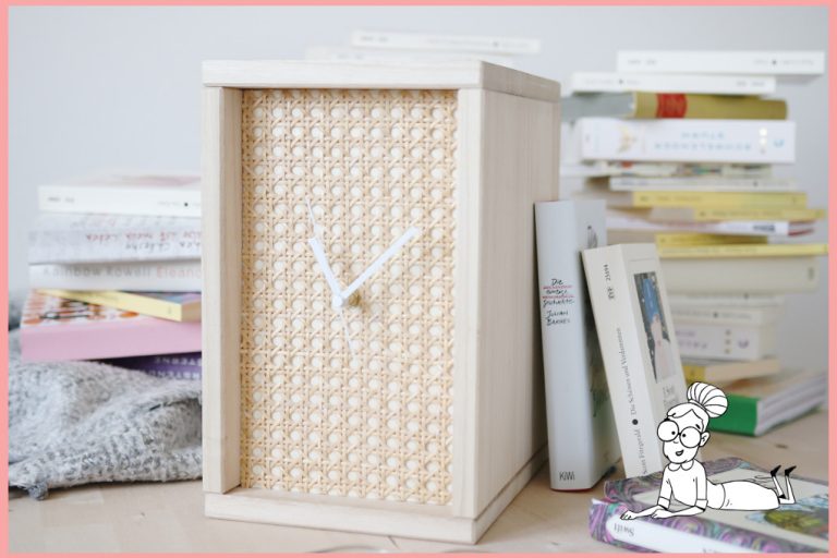Uhr selber machen mit Wiener Geflecht Uhr selber machen mit Wiener Geflecht