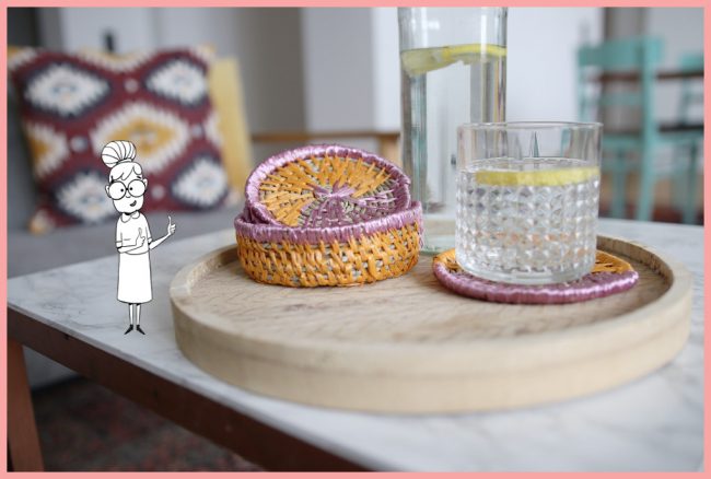 Untersetzer selber machen mit Naturmaterialien Untersetzer selber machen mit Naturmaterialien