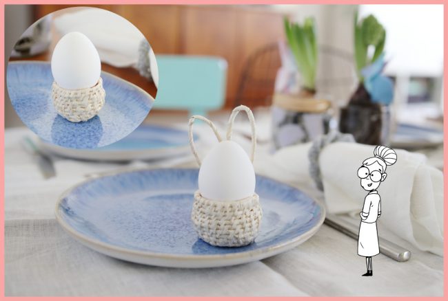 Eierbecher basteln aus Naturmaterialien Eierbecher basteln aus Naturmaterialien