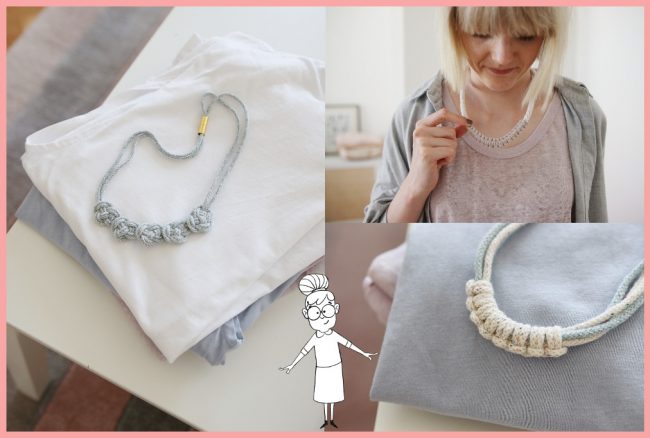 Kette selber machen mit unterschiedlichen Knoten Kette selber machen mit unterschiedlichen Knoten