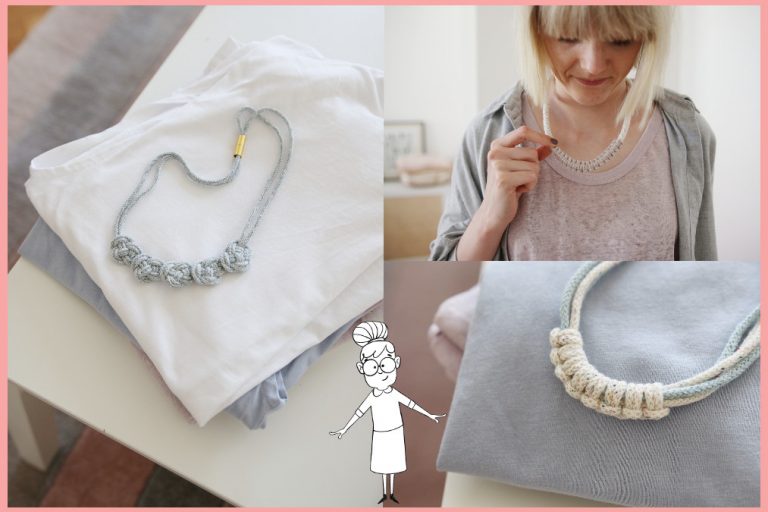 Kette selber machen mit unterschiedlichen Knoten Kette selber machen mit unterschiedlichen Knoten