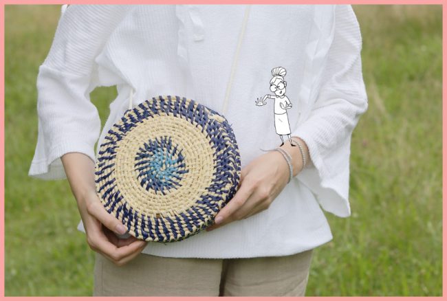 Tasche selber machen – Sommertasche aus Bast und Maisschnur Tasche selber machen - Sommertasche aus Bast und Maisschnur