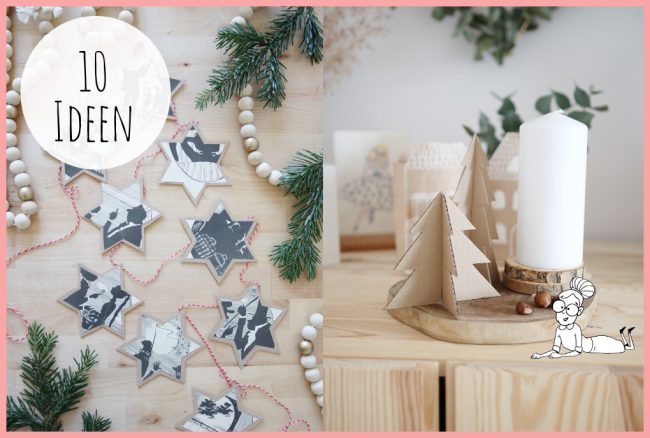 Basteln mit Pappe – Weihnachtsdeko selber machen Basteln mit Pappe - Weihnachtsdeko selber machen