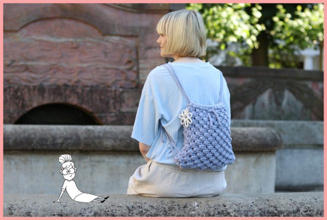 Makramee Rucksack selber machen Makramee Rucksack selber machen