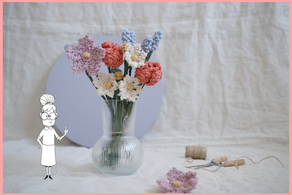 Makrameeblumen Anleitung