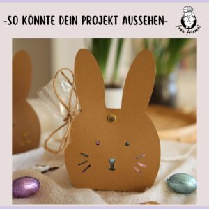 Plotterdatei Hasenschachtel für Ostern