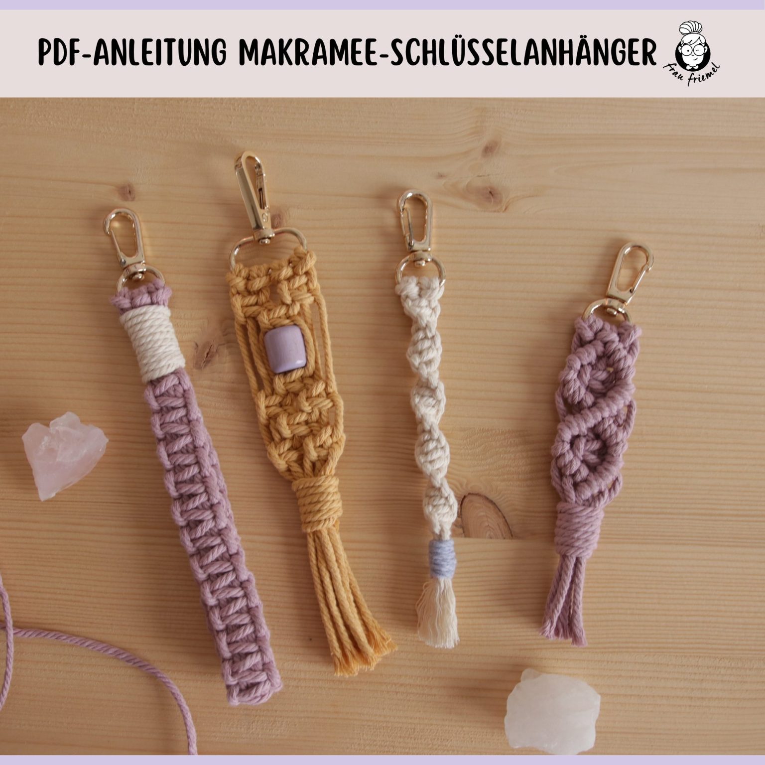 Makramee Anleitungen PDFs entdecken | frau friemel