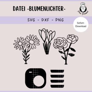 Laserdatei Blumenlichter
