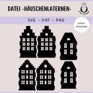 Laserdatei Häuschen Laterne