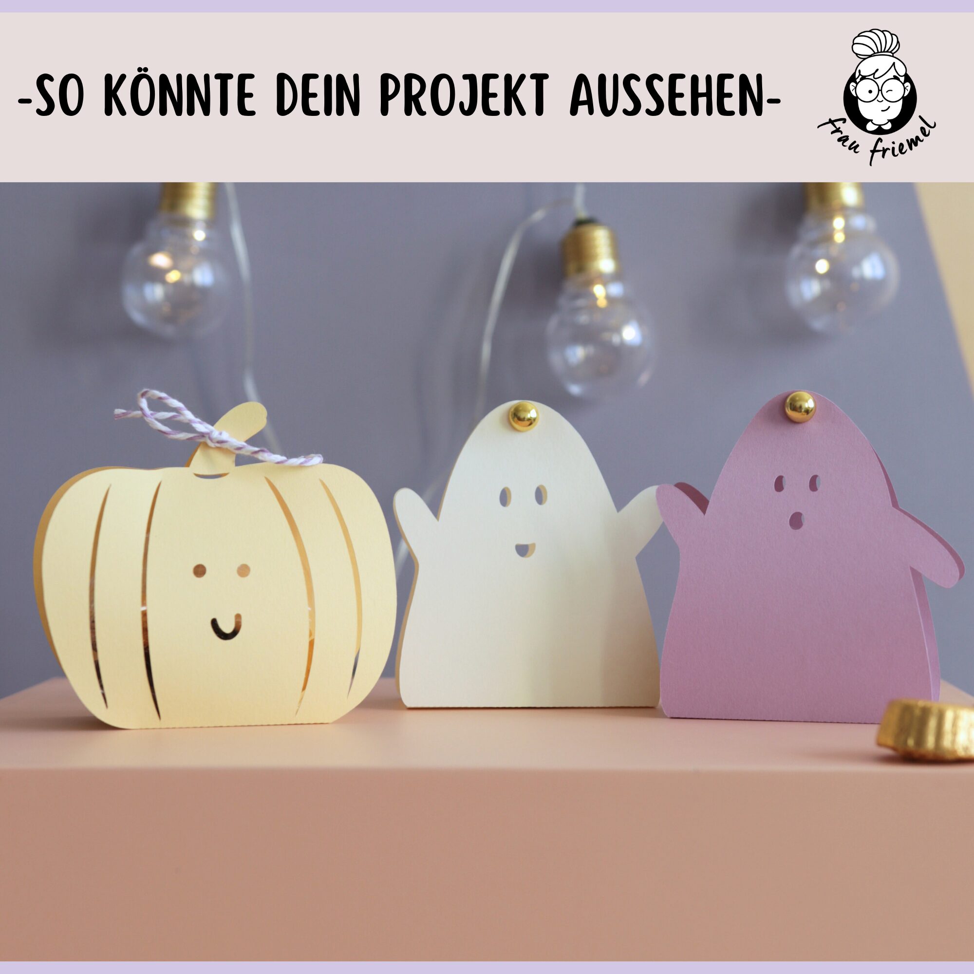 Plotterdatei Halloweenschachteln - Geister und Kürbis – Bild 3