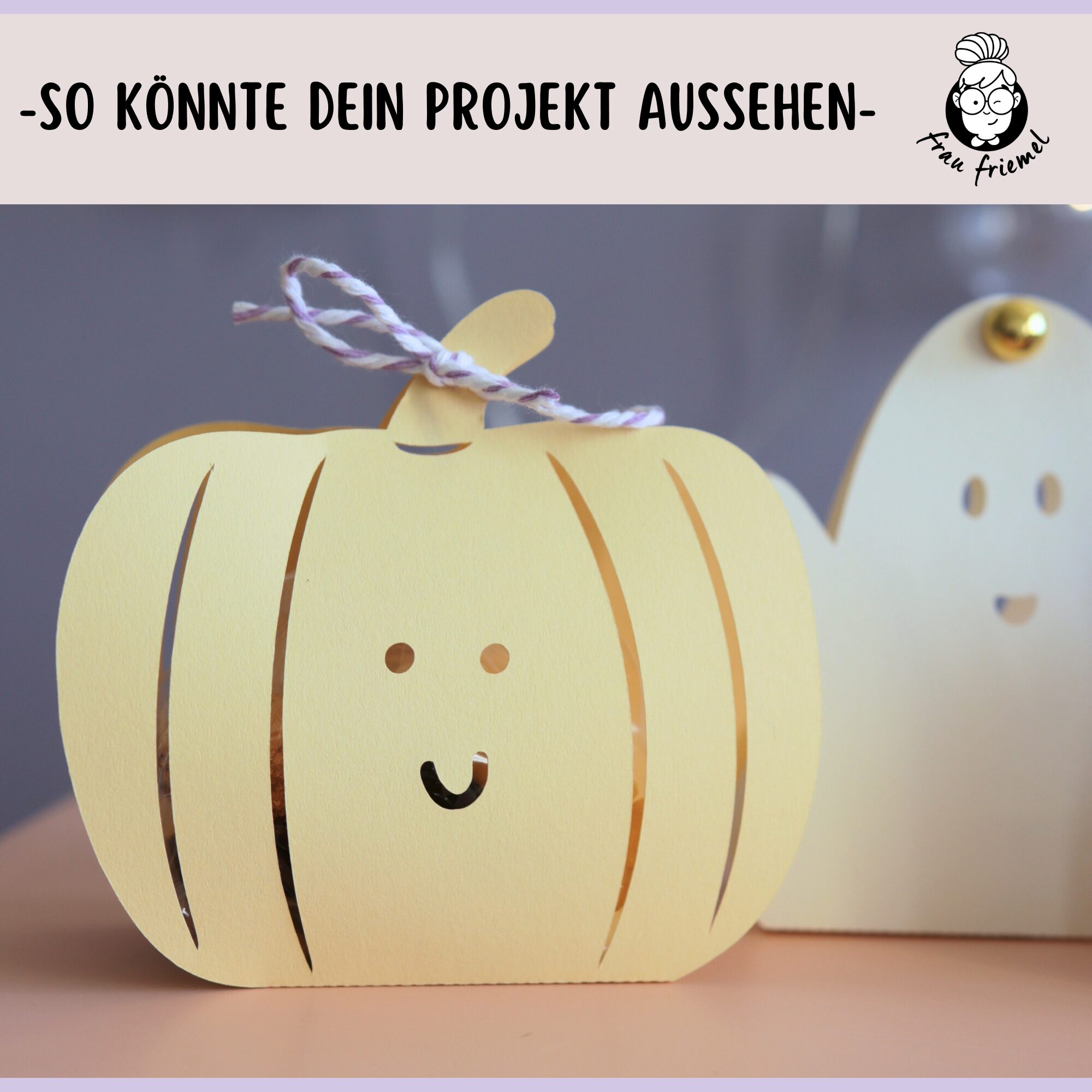 Plotterdatei Halloweenschachteln - Geister und Kürbis – Bild 5