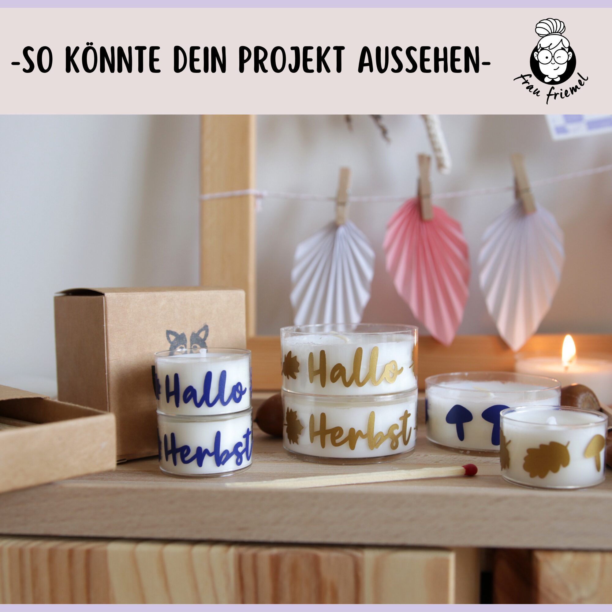 Plotterdatei Kerzensticker Herbst – Bild 2