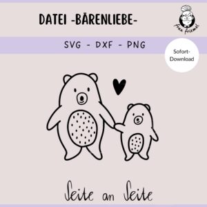 Plotterdatei Bärenliebe