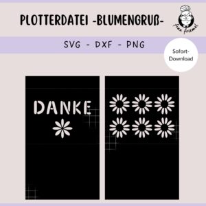Plotterdatei Blumenumschlag