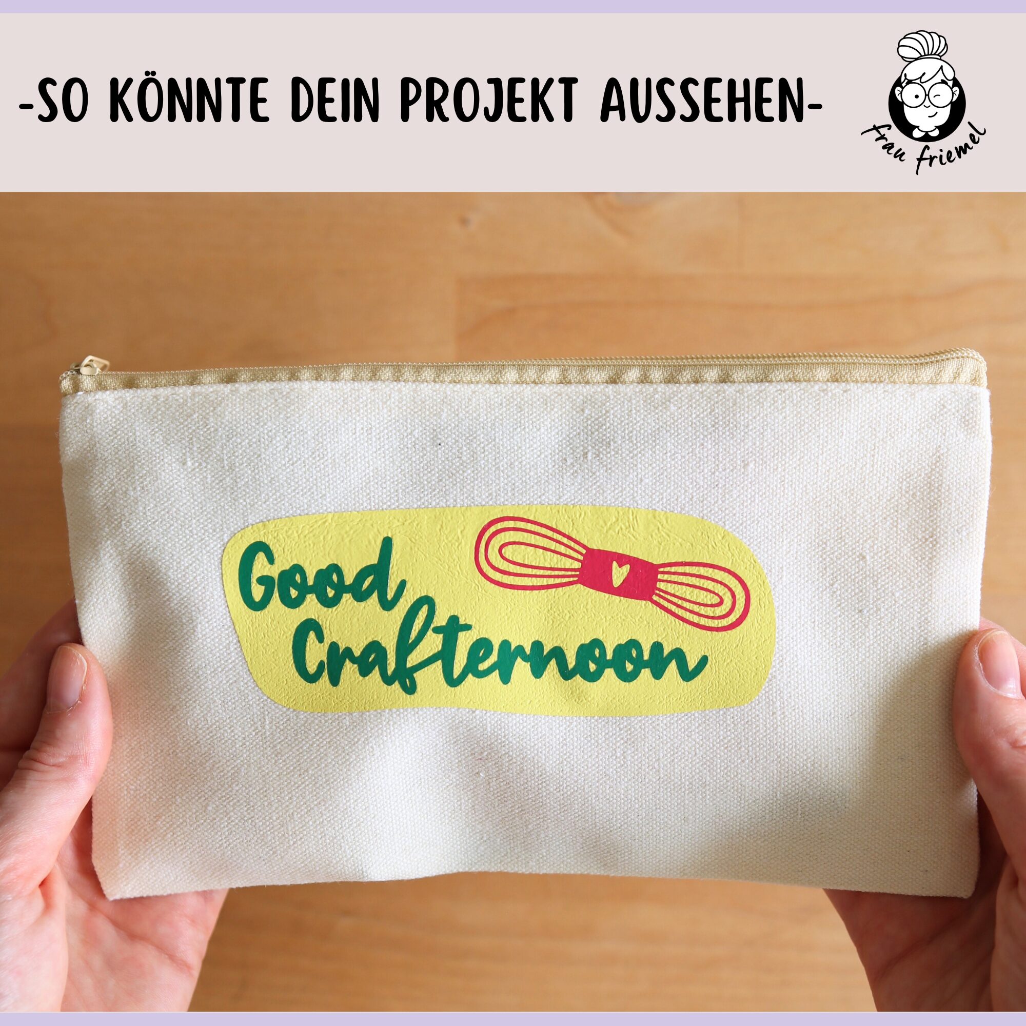 Plotterdatei Craft Club auf Täschchen
