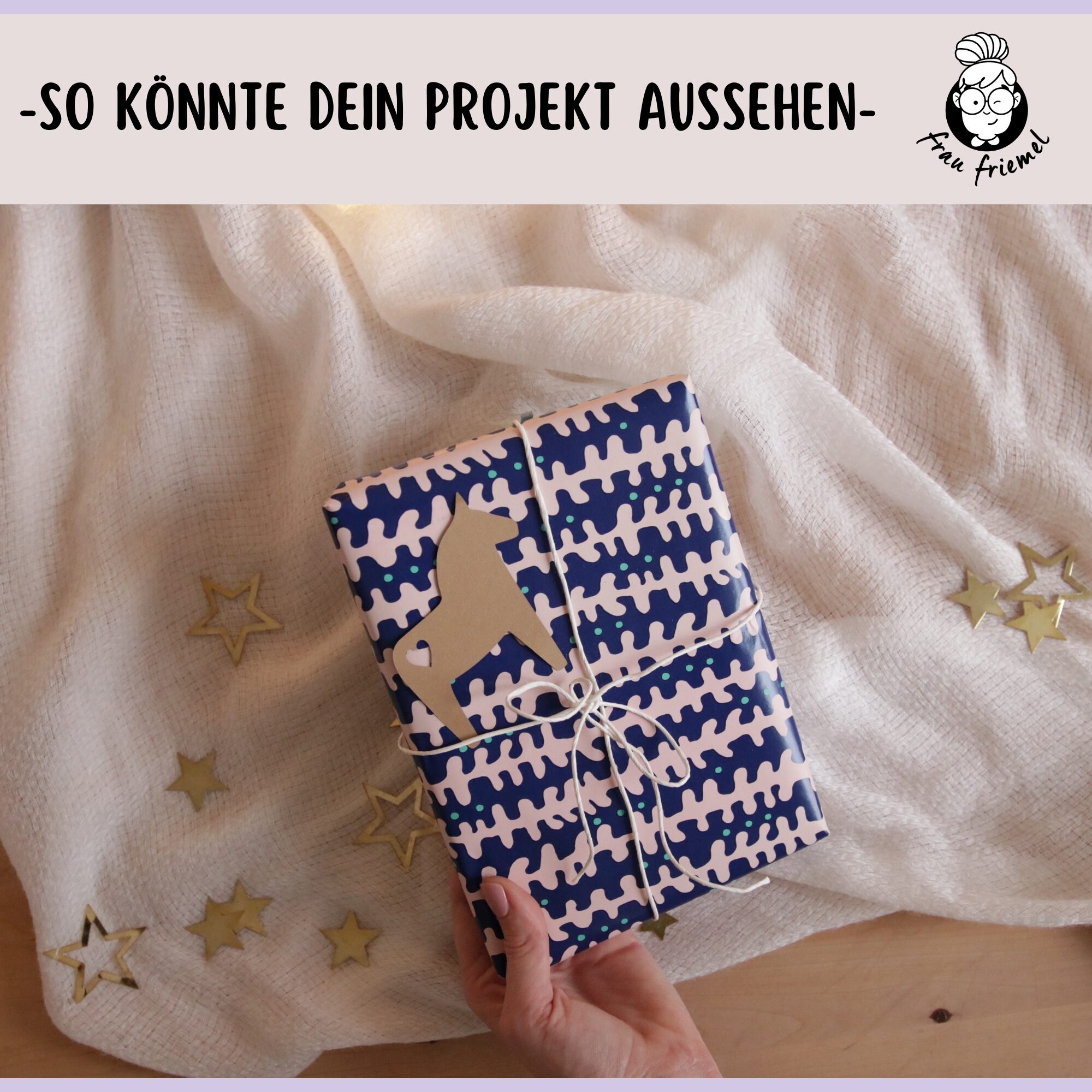 Plotterdatei Dahlapferde als Geschenkanhänger