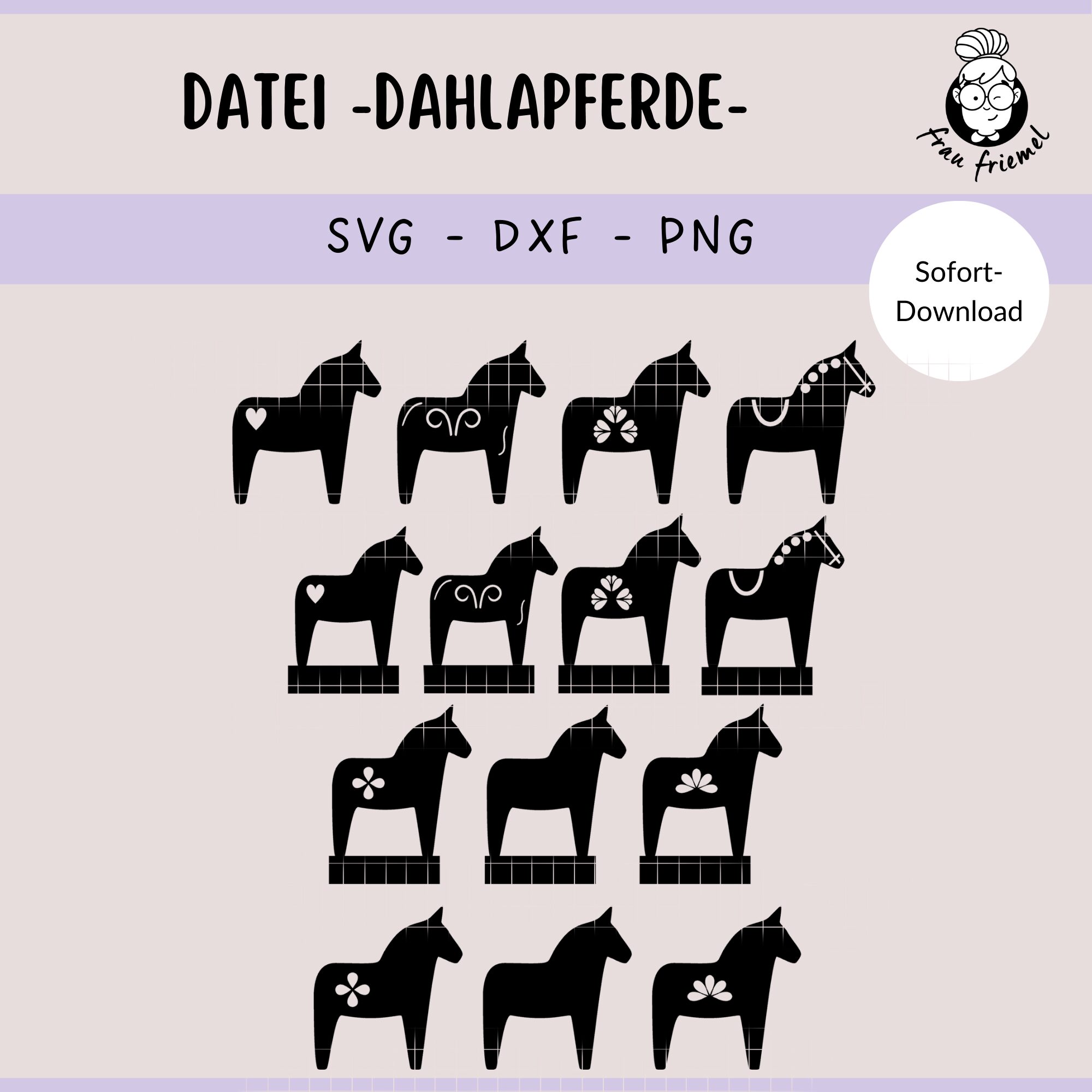 Plotterdatei Dahlapferde
