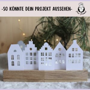 Plotterdatei Häuschen in Klötzchenhalter