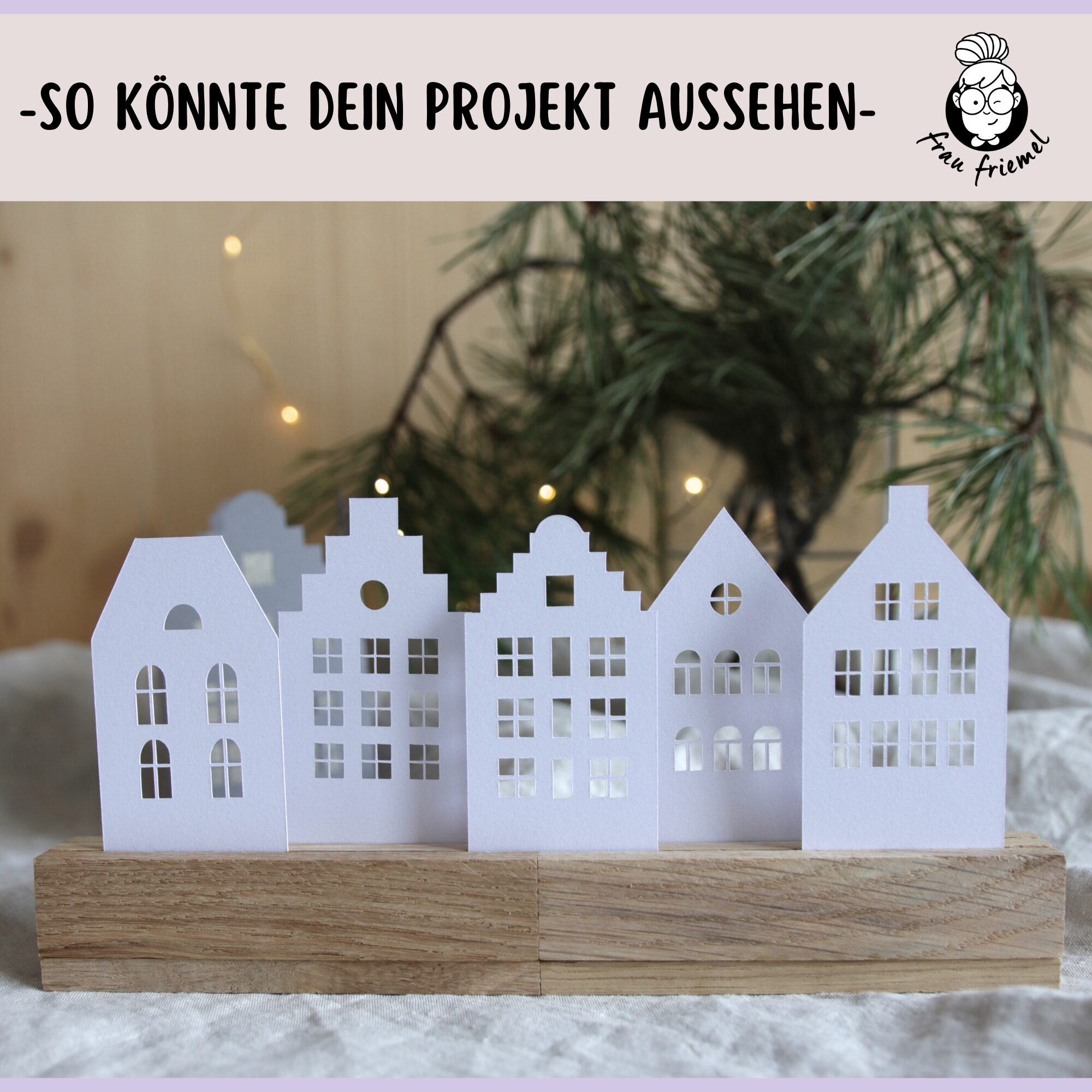 Plotterdatei Häuschen in Klötzchenhalter