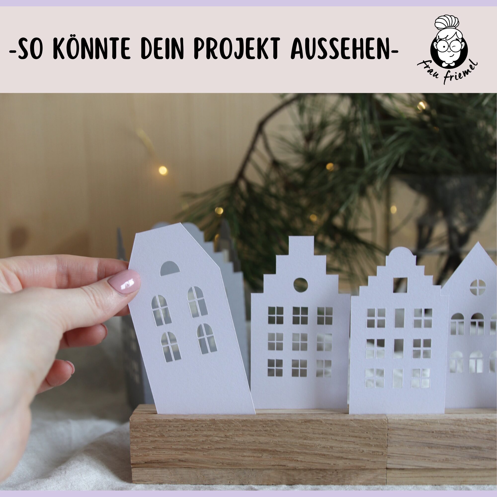 Plotterdatei Häuschen in Klötzchenhalter