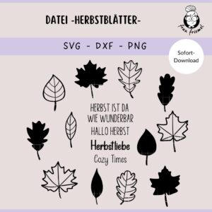 Plotterdatei Herbstblätter