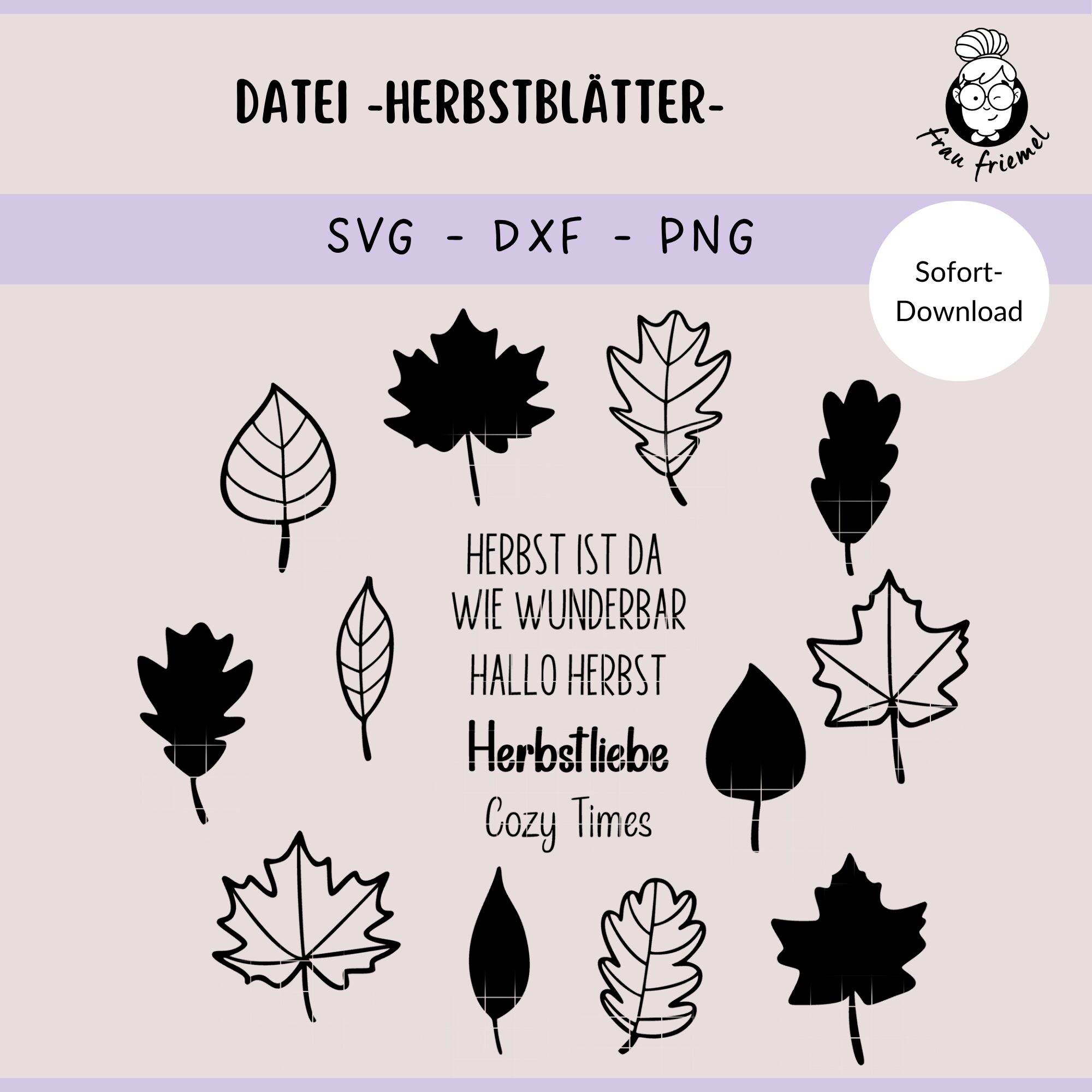 Plotterdatei Herbstblätter