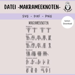 Plotterdatei / Laserdatei Makrameeknoten