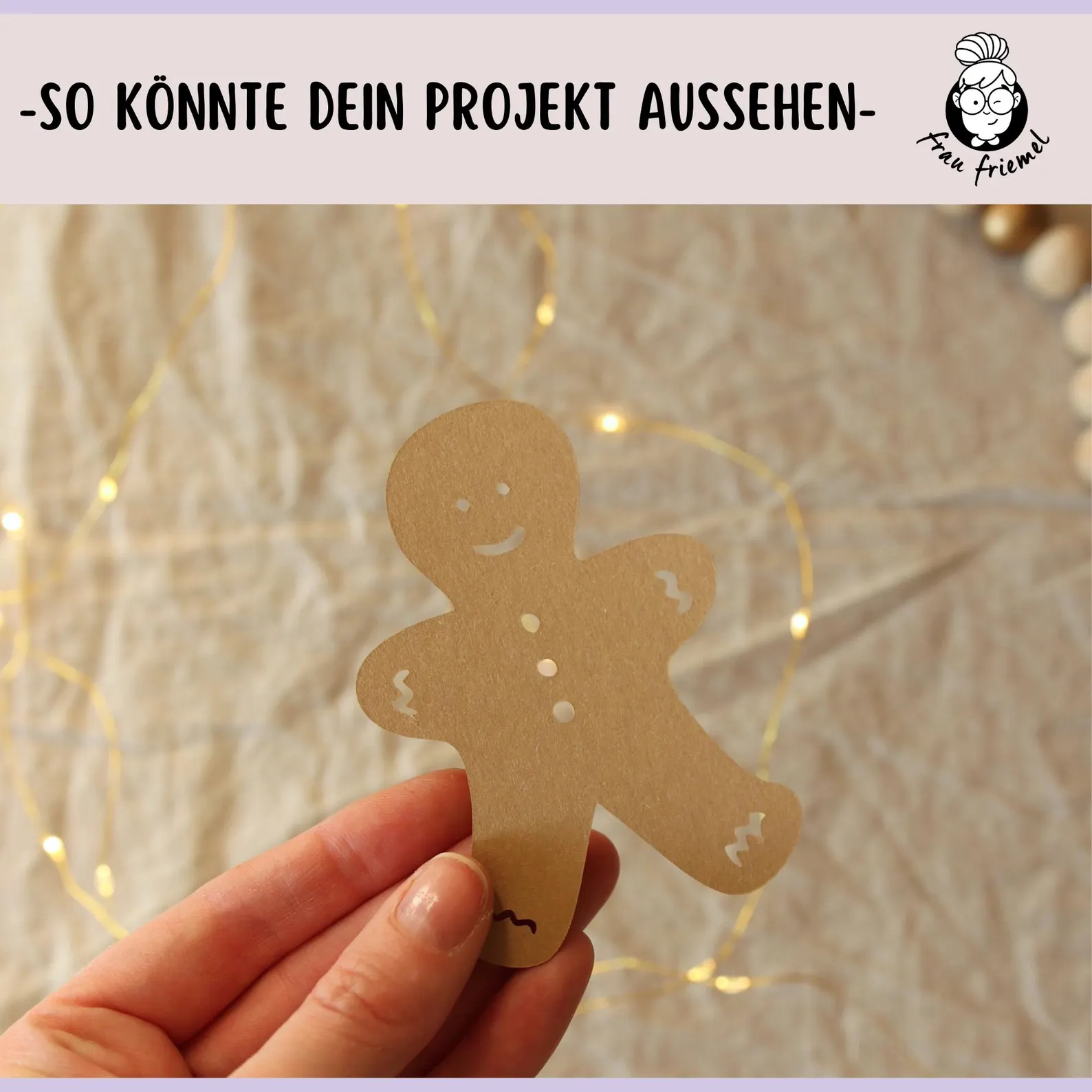 Plotterdatei Weihnachtsanhänger aus Papier