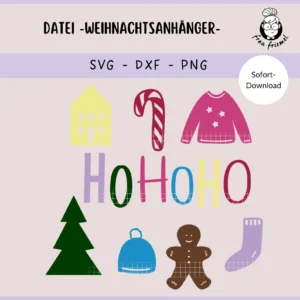 Plotterdatei Weihnachtsanhänger