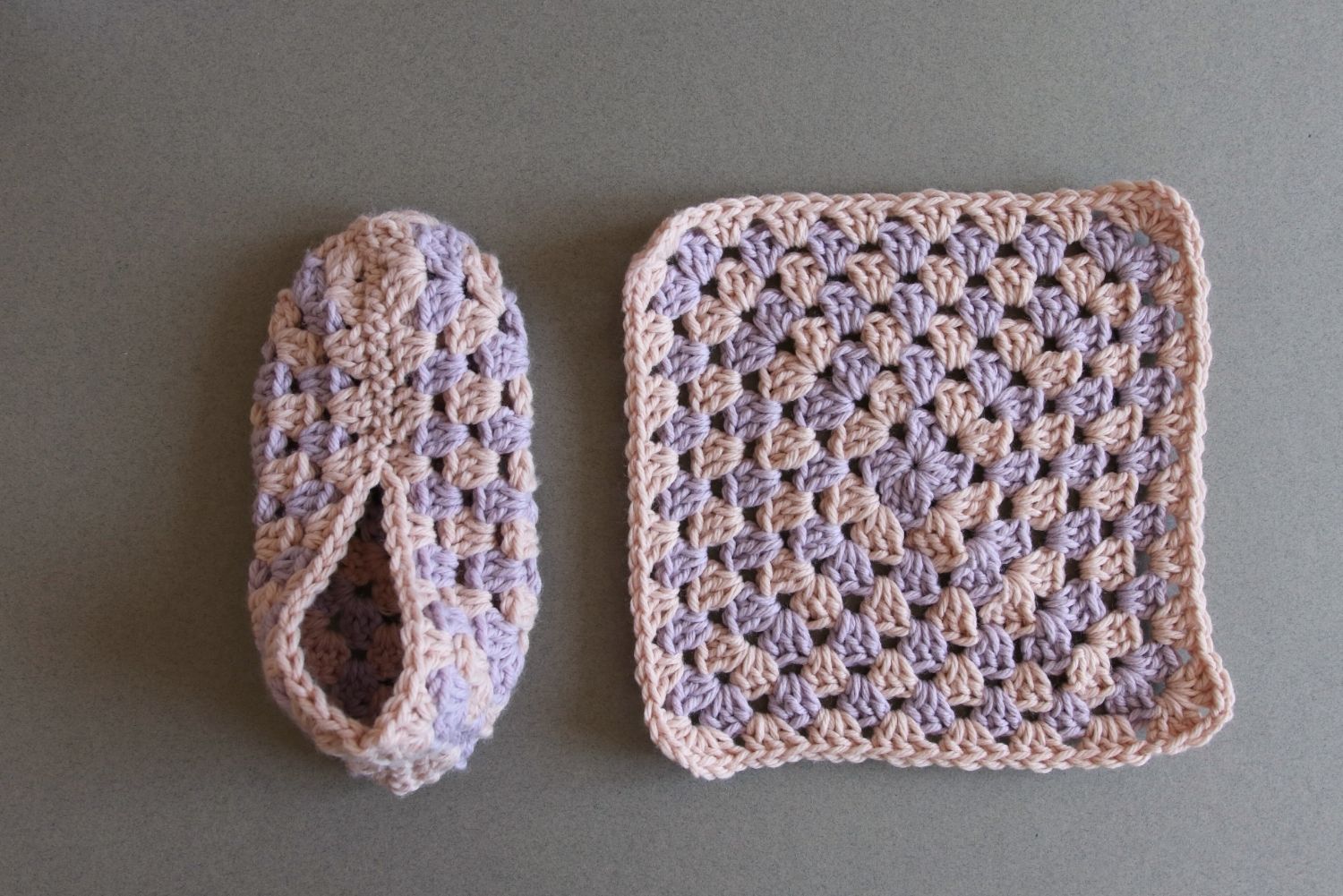 Hausschuhe häkeln aus Granny Square Hausschuhe häkeln aus Granny Square