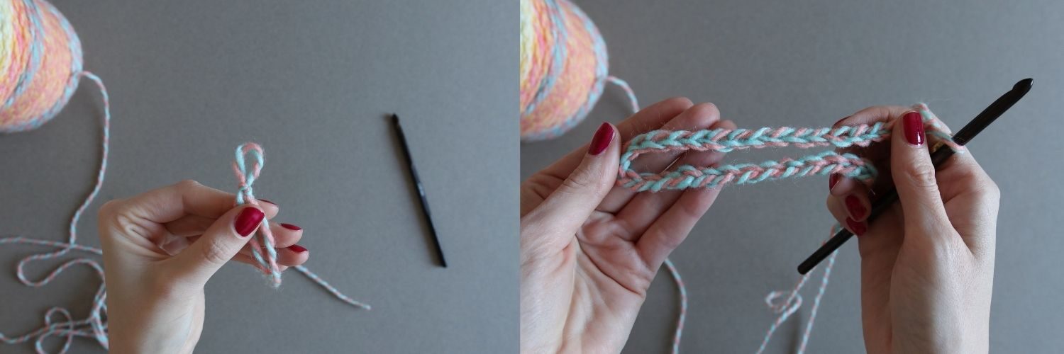 Häkelschuhe Rippenmuster - Reihe 1 Häkelschuhe Rippenmuster - Reihe 1