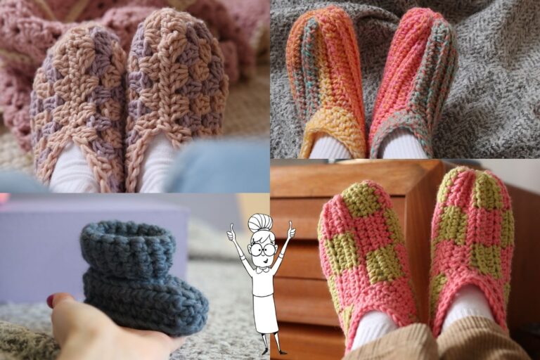 Hausschuhe häkeln - Anleitung